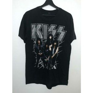 Vtg 1990 Kiss Hot In The Shade Concert Tour T-shirt Mens SZ M Double Sided Black